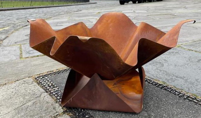 Stahlfeuer im Freien Pit Heater einzigartige Entwurfs-Garten-Dekorations-Erwärmungsbrennholz Corten