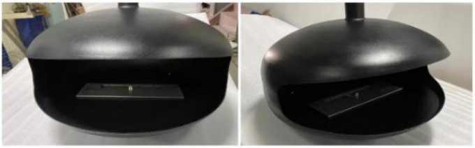 Moderner Innen-Matte Black Ceiling Mounted Hanging-Bioäthanol-Kamin
