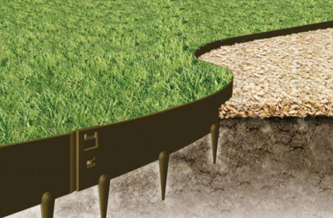 175cm Rusty Corten Garden Lawn Edging Metallgrenzrand für Garten Landscraping