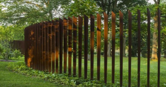 Außerhalb Rusty Metal Blades Corten Steel-Palisadenzauns For Garden Security