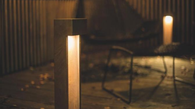 40cm modernes Quadrat führte Schiffspoller helle Stahl-Rusty Path Beleuchtung Corten