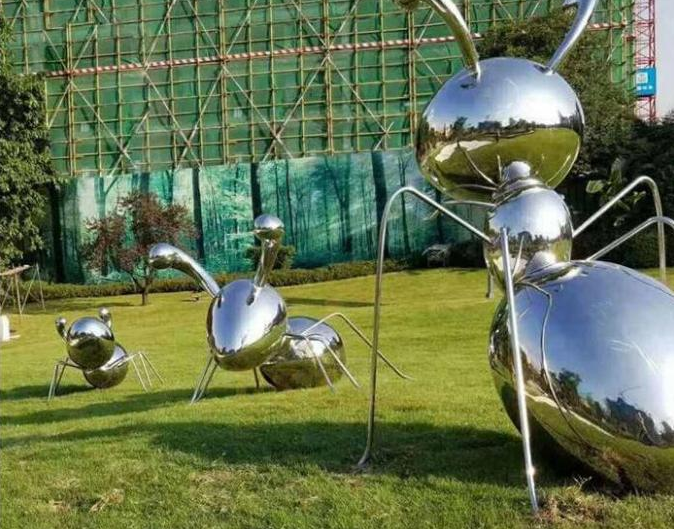 Großes Garten-Dekorations-Metall Tier-Art Stainless Steel Ant Sculpture
