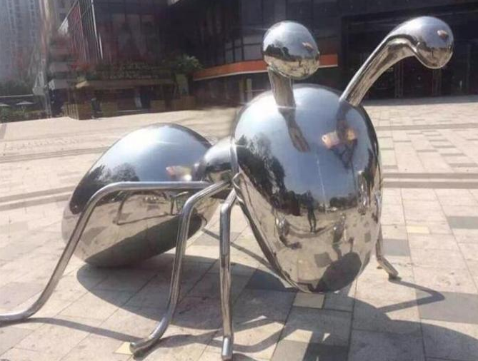 Großes Garten-Dekorations-Metall Tier-Art Stainless Steel Ant Sculpture