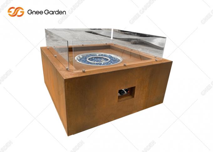  Gasheizkörper-quadratisches Feuer im Freien Pit Table Gas Fireplace