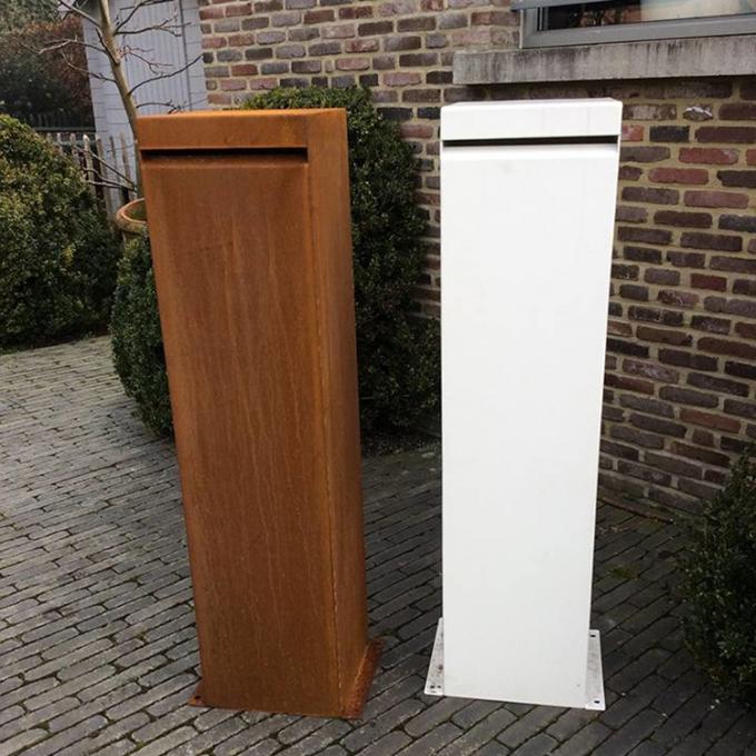 Stahlbriefkästen wasserdichter Briefkasten Metallschlüsselverschluß im Freien Corten