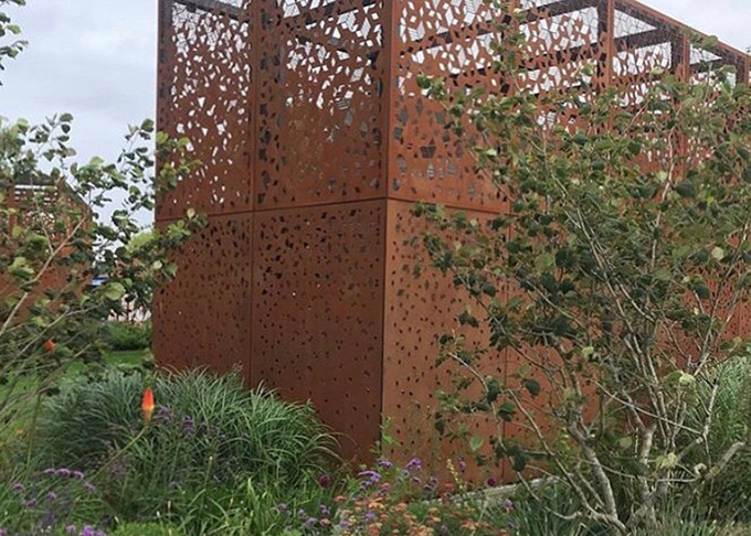 Außenwandverkleidungs-Fassade täfelt Stahlschirm Corten