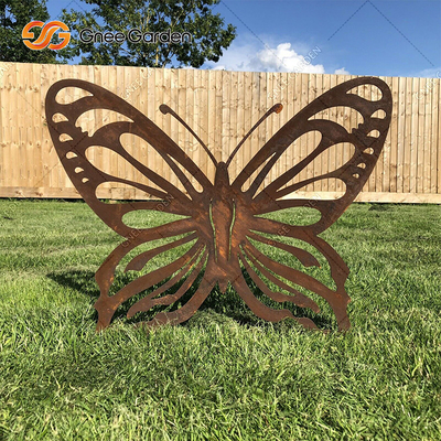 Garten-Art Landscape Corten Steel Ornaments-Laser schnitt Metalltiermuster-Dekorationen