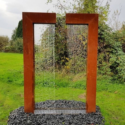 Metallgarten im Freien verziert Stahlwasser-Eigenschaft Corten