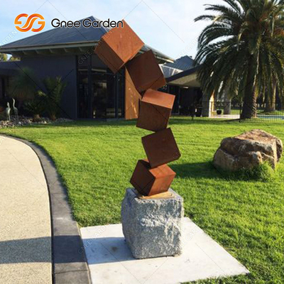 Stärke 5-8mm asphaltieren große Rusty Garden Sculpture Handmade Garden-Landschaft
