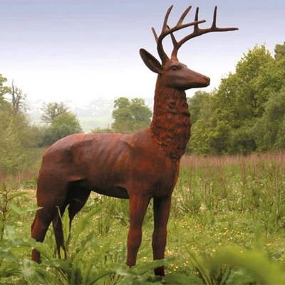 Moderne Corten Bronzestatuen SGS TUV im Freien bronzieren Yard-Statuen 175cm