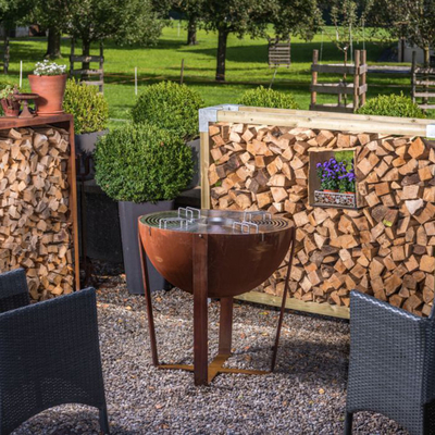 FEUER-Pit Bbq Ring Bbq Fire-Grube Durchmessers 1000mm klassische Corten Stahlnicht rostend