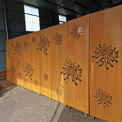 Balkon-Dekor Corten-Stahl-Laser schnitt Platten asphaltieren Privatleben-Schirme Prerusted