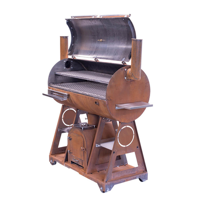 Outdoor Corten Stahl Feuerstelle BBQ Camping Kochherd mit Kochgrill