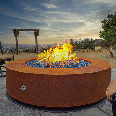 900mm vor verrostetes Corten Stahlfeuer Pit Round Outside Garden