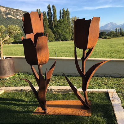 Gnee-Garten-Tulip Flower Shape Custom Metal-Yard gestaltet für Hinterhof