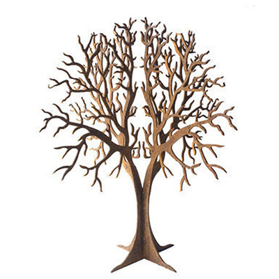 Corten-Stahl verrostete lebensechter Metallbaum im Freien gestalten dekoratives