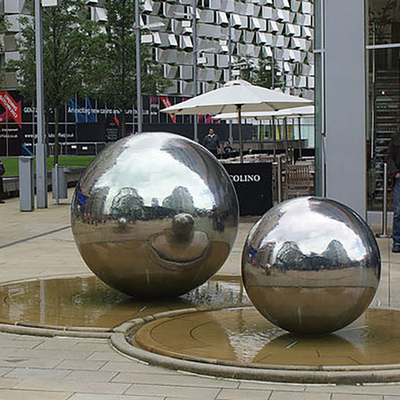 Kugelform-Metallball-Garten-Skulptur Soem-ODM-Willkommen im Freien