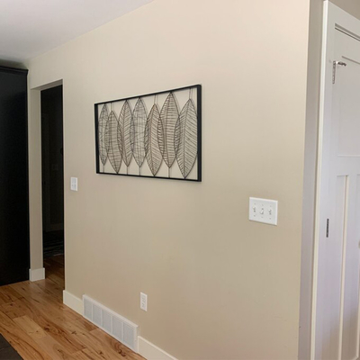 22x46 bewegt Inneneinrichtung Weinlese-Metallblatt-Wand-Art Luxurys 3D Schritt für Schritt fort