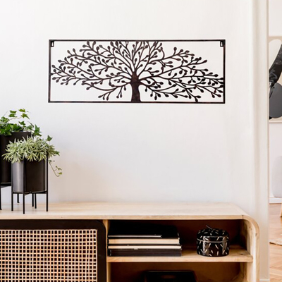 Gnee-Garten-rechteckige Metallwand Art Decor Tree Designed Customized