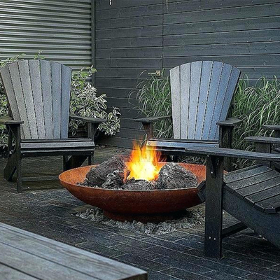 Neue Entwurfs-Rusty Corten Steel Metal Camping-Feuer-Grube