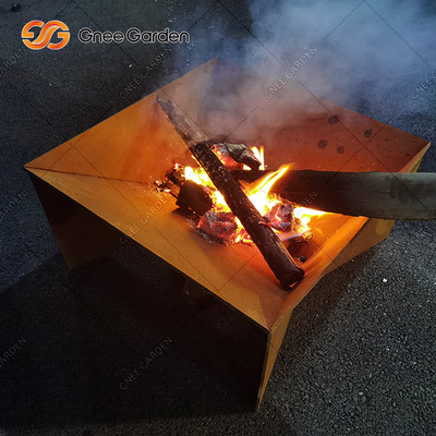 Neues Stahlmetallmuster-faltende Feuer-Grube Entwurf Corten