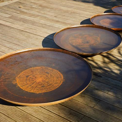 Patio-Stahlmetallholz-brennende Feuer-Grube für Garten
