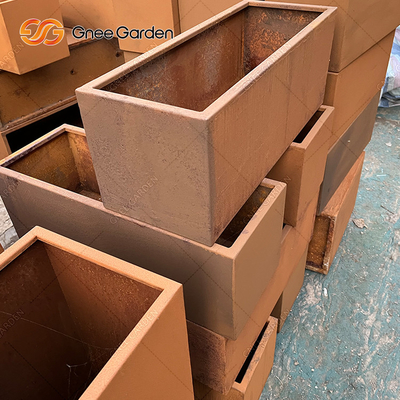 PFLANZER-Kasten Corten-Blumen-Topf-Schweißens-Metallpflanzer Corten Stahl
