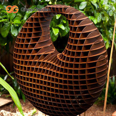 Goldmetallgarten-Statuen-Verzierungs-Skulptur-Stahlstatue Corten klassische