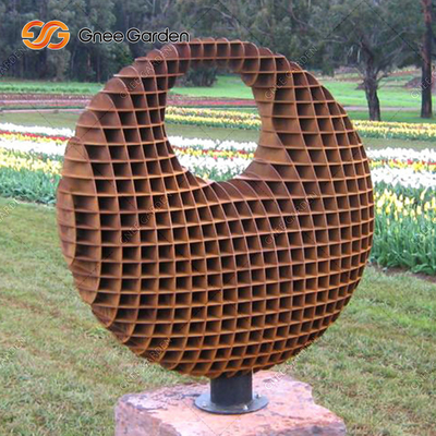 Goldmetallgarten-Statuen-Verzierungs-Skulptur-Stahlstatue Corten klassische