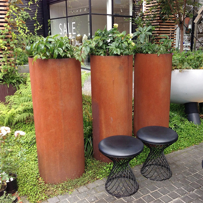 890*720*440mm große Metallpflanzer Corten-Blumen-Topfwetterbeständigkeit im Freien