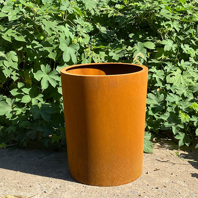 Stahlblumentöpfe 2.0-10mm Rusty Metal Planter Boxes Garden Dekoration Corten