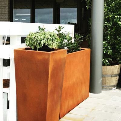 Kundengerechte große Stahlbaum-Pflanzer Corten für CER Garten SGS TUV bestätigt