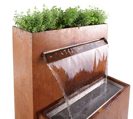 Wasser-Brunnen-Garten im Freien verziert Stahlwasser-Eigenschaft Corten