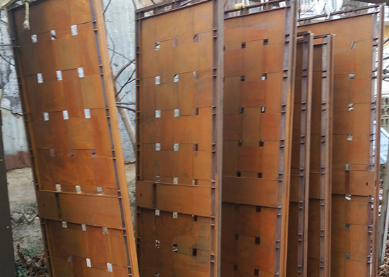 Dekorativer Laser der Stärke-3mm schnitt Schirm Corten, das Stahlgarten SGS täfelt