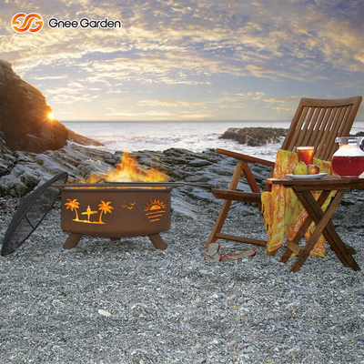 Abnutzungs-beständiger Metall-Corten-Stahl Firepits Soem-ODM-Service