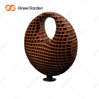 Stahlskulptur große 5.0-8.0mm Bronzeskulptur-moderne Zusammenfassung im Freien Corten