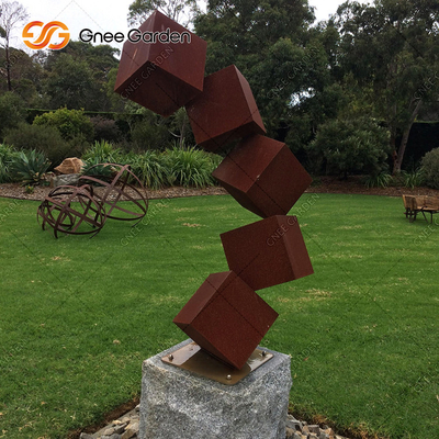 Stärke 5-8mm asphaltieren große Rusty Garden Sculpture Handmade Garden-Landschaft
