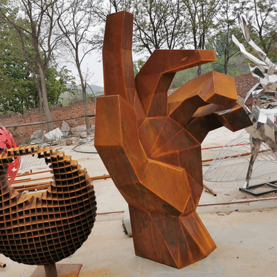 175cm Rusty Metal Garden Ornaments Corten Stahlskulptur für Park-Dekoration