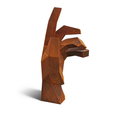 175cm Rusty Metal Garden Ornaments Corten Stahlskulptur für Park-Dekoration