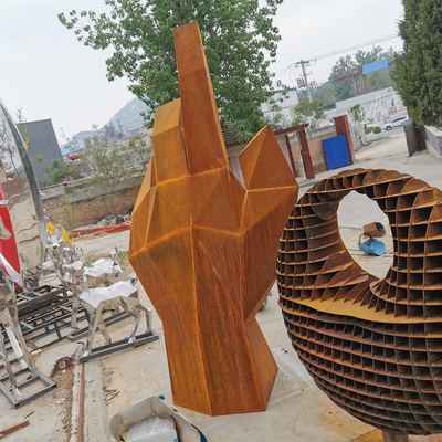 175cm Rusty Metal Garden Ornaments Corten Stahlskulptur für Park-Dekoration