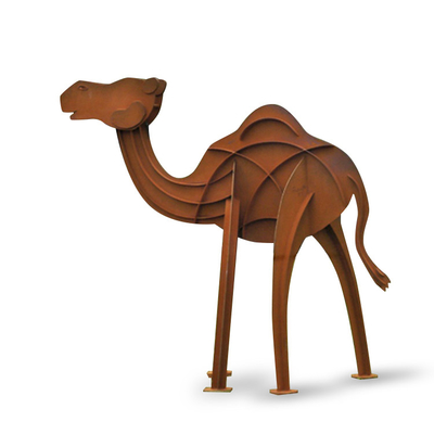 Moderne Corten Bronzestatuen SGS TUV im Freien bronzieren Yard-Statuen 175cm