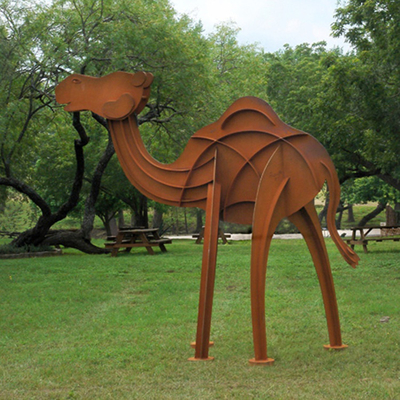 Moderne Corten Bronzestatuen SGS TUV im Freien bronzieren Yard-Statuen 175cm