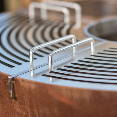 FEUER-Pit Bbq Ring Bbq Fire-Grube Durchmessers 1000mm klassische Corten Stahlnicht rostend