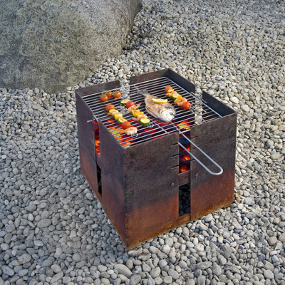 Freundliche kochende Grills Eco im Freien verrosten grill-Grill-Wetter-Beweis Corten Stahl