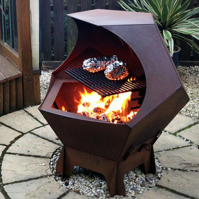 Grill-europäische Grill-Grill-Stahlwetterbeständigkeit Corten kochende im Freien