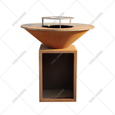 GRILL-Grill-Garten-Grill-Holzkohlen-Grill-hohe Haltbarkeit Kundenbezogenheit Corten Stahl