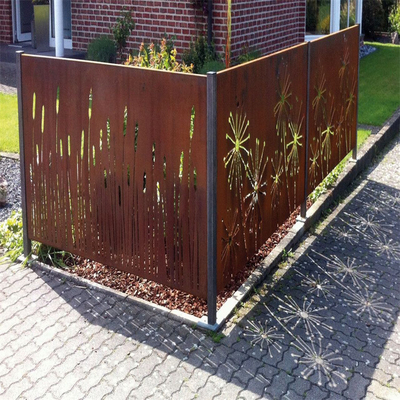 Stahlprivatleben-Schirm hohe Starrheits-Metallgarten-Produkte Corten vorzüglich