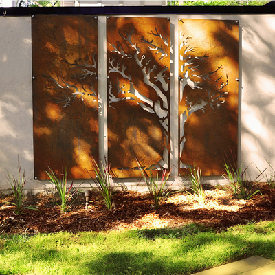Standard-ASTM-Metallgarten-Produkt-Laser schnitt Stahlschirm-Platten Corten
