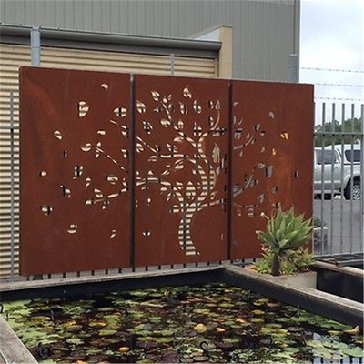 Standard-ASTM-Metallgarten-Produkt-Laser schnitt Stahlschirm-Platten Corten
