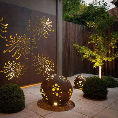 Custom Decor Metal Garden Products Cortenstahl-Siebpaneele, wetterfest